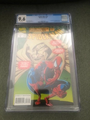 Spider-Man #47 CGC Graded 9.6 Marvel 1994 Tom Lyle Cover White Pages Comic Book.
