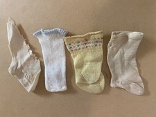 Vintage Single Baby Socks Lot Infant Doll Hosiery Textile Craft Collection