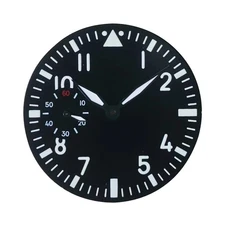 New Green Luminous Numeral Black Watch Dial And Hands For ETA6497 Watch Movement