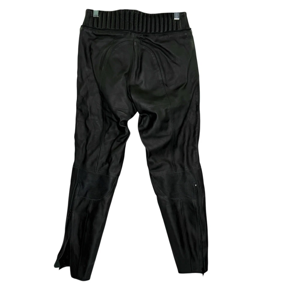 Ducati Mens Dainese Black Leather Motorcycle Pants 31 x 31.5 Moto Shine Pads - Image 2 of 4