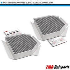 2x Cabin Air Filters for Benz R230 W463 G65AMG SL600 SL500 SL350 SL300 2002-2015