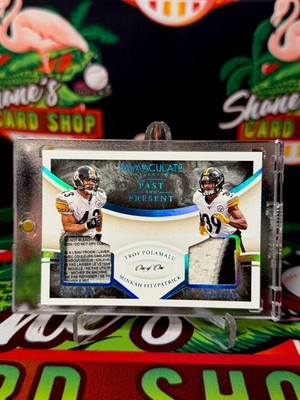 2020 Immaculate Troy Polamalu Minkah Fitzpatrick 1/1 Patch GAME Past And Present