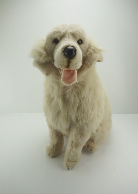 Kuschelwuschel Plüschtier Hund sitzend ca. 50cm   Vintage Kuscheltier