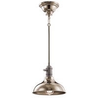 Pendellampe Deckenleuchte HäNgeleuchte Stahl Messing D 20,3 Cm Esszimmerlampe