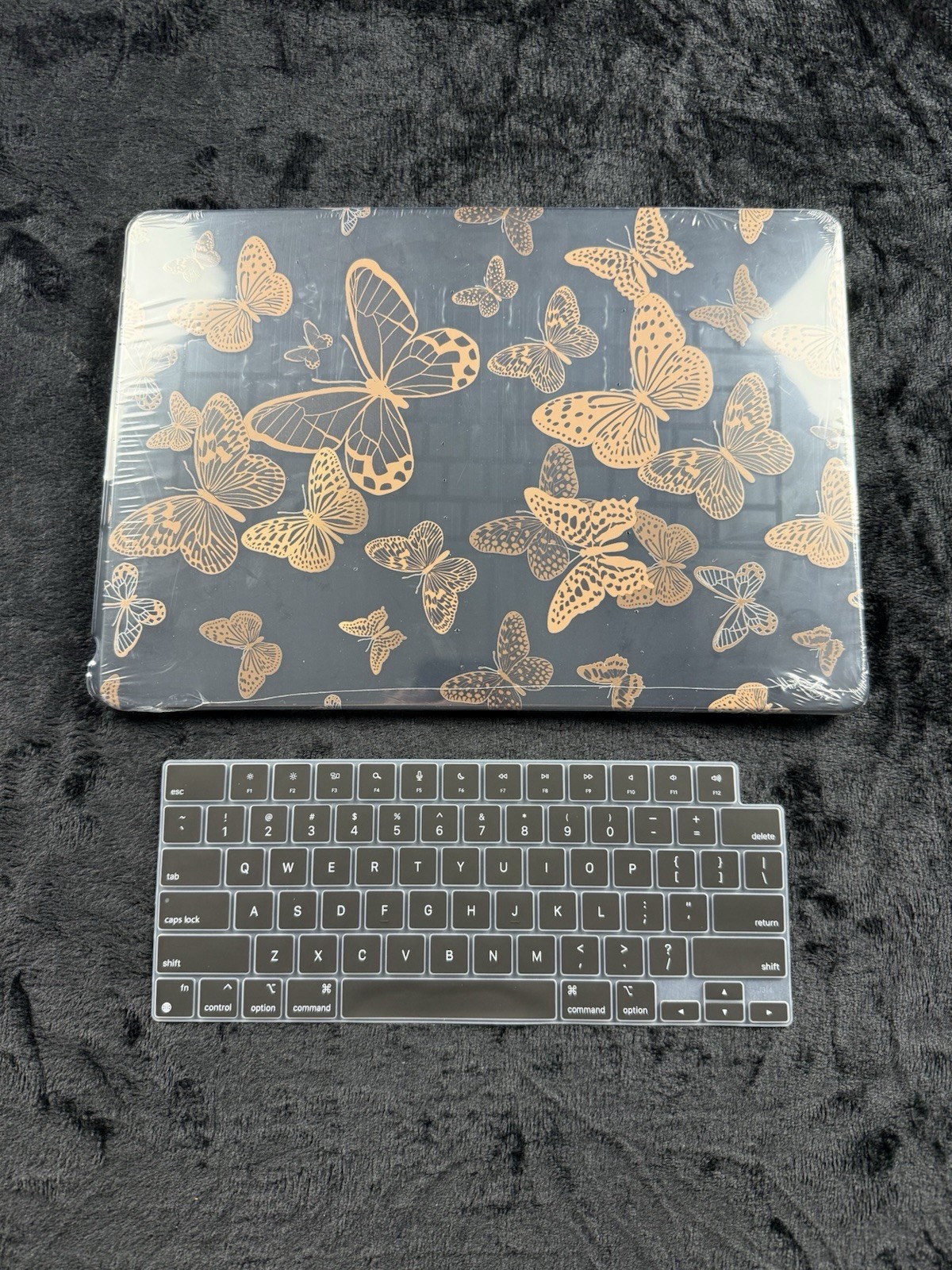 MacBook Air 13&rdquo; Case + Keyboard Cover Screen Protector Butterfly Des Hard Shell
