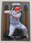 New Listing2021 Panini Prizm Stained Glass Mike Trout #SG-1 Silver Prizm