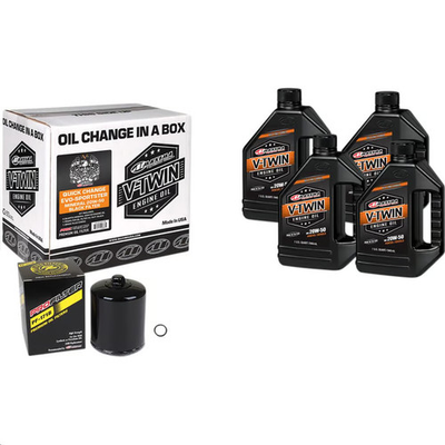 #ad #ad Maxima Evolution Mineral Quick Oil Change Kit with Black Filter Motorcycle $54.02