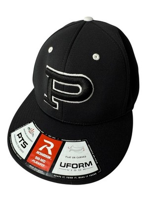 Richardson Flexfit Hat Black ''P'' Performance Shape-It Perdue Pirates S/M
