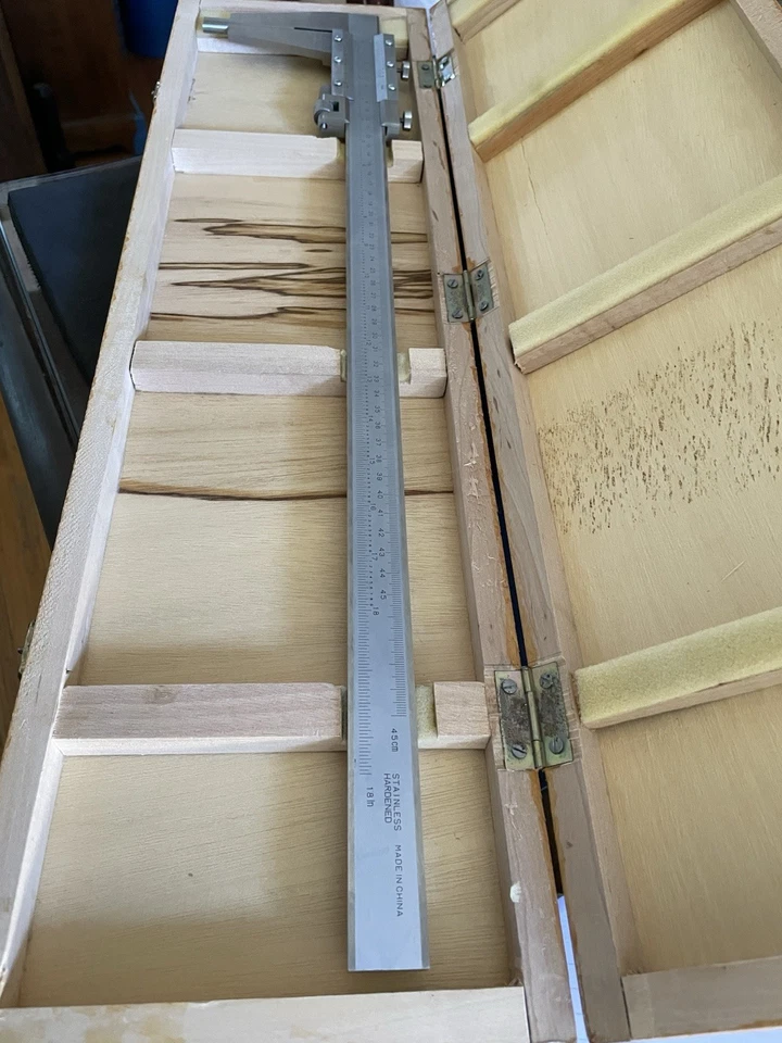 18" /12.7mm /0.5in Heavy Duty Chrome Finished Vernier Caliper - Image 3 of 4