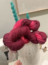 New Lot of 2 Knit Picks Hawthorne Fingering Superwash Wool Yarn rn -Rose City