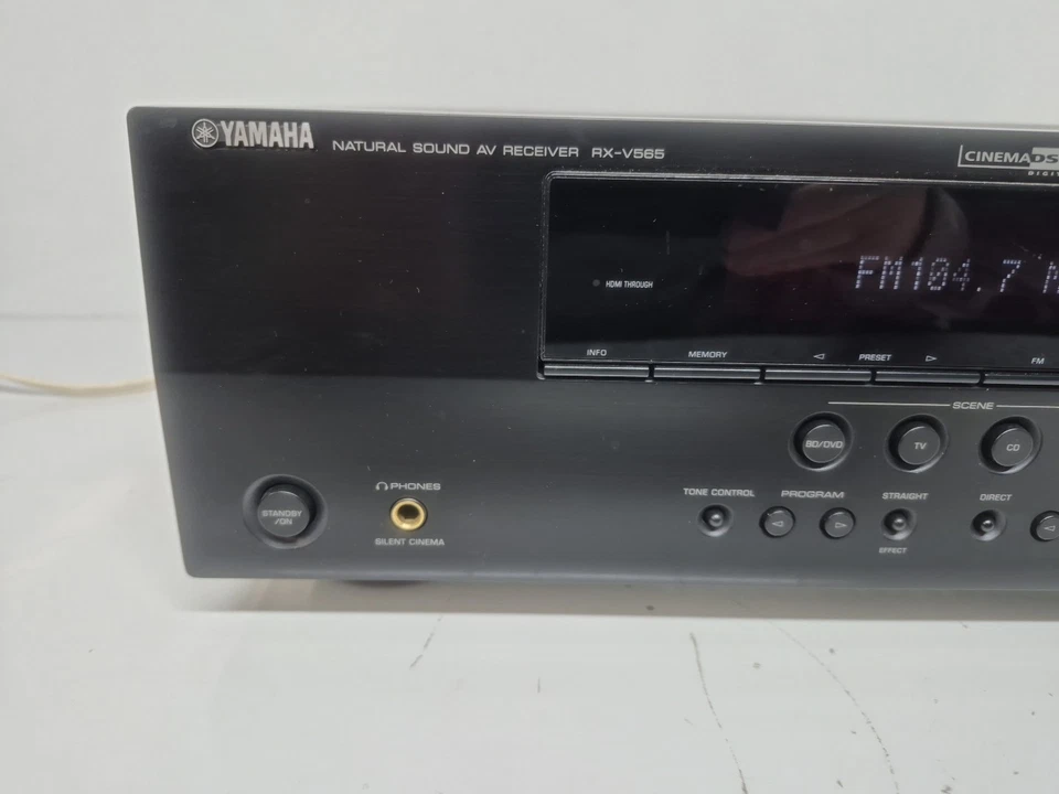 Yamaha RX-V565 7.1 Channel HDMI Home Theater Dolby Surround Sound Receiver  - Image 3 of 4
