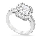 Pave Asscher Ring Size 9 — photo 2