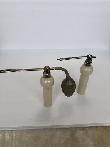 Vintage Lot Of 2 DEVILBISS ATOMIZERS MODEL 152 WITH BOTTLE DENTAL