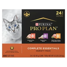 Purina Pro Plan Gravy, High Protein Wet Cat Food Variety Pack, Complete Essentia