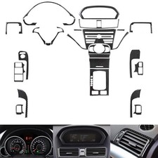 27pcs Carbon Fiber Full Set Kit Interior Decor Cover Trim For Acura Tl 2009-2014