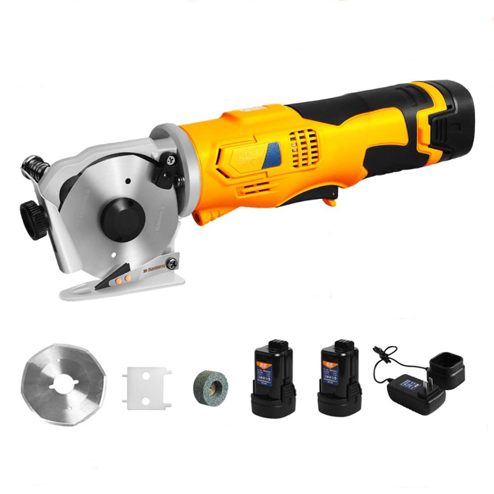 Cordless Electric Scissors Power Cutter for Cardboard Round Knife Cutting Tool-image