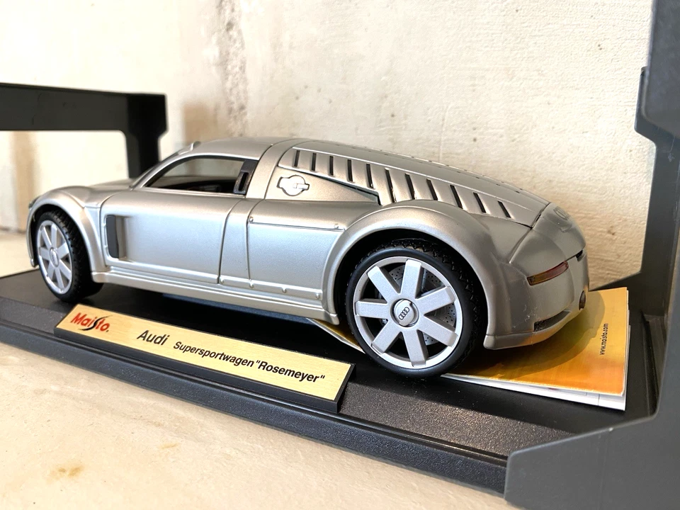 ✅Voiture 1/18 Maisto Special Edition 1:18 Model Audi Supersportwagen “Rosemeyer” - Photo 4/4