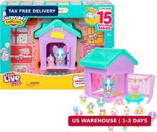 Little Live Pets Puppy House Playset, Mama Surprise Families Little Live Pets Pu