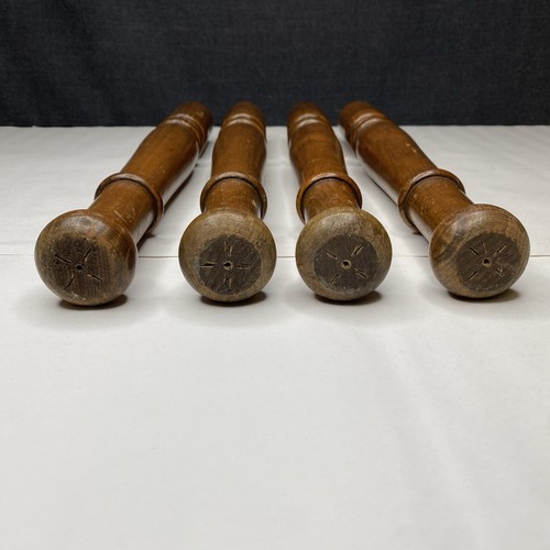 Set of (4) Wooden Replacement Legs for Grafonola by Guild Original - Picture 2 of 15