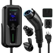 Level 2 EV Charger, 16A Electric Car Charger UL 2594, UL 2251 Tesla Adapt...