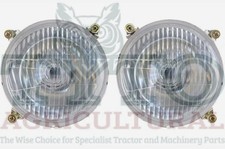 Pair Headlight Headlamp for Massey Ferguson 135 148 165 168 175 178 185 Tractor