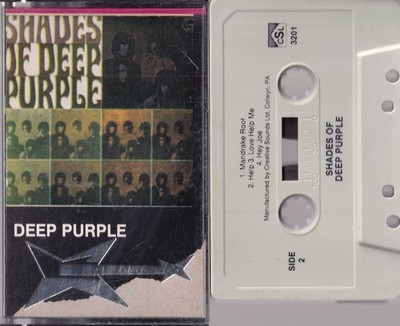 Deep Purple   Shades Of Deep Purple  MC Cassette, Creative Sounds Ltd.