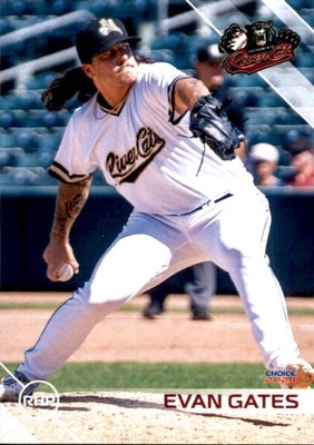 2024 Sacramento River Cats Choice 21 Evan Gates Roseville Michigan Baseball Card