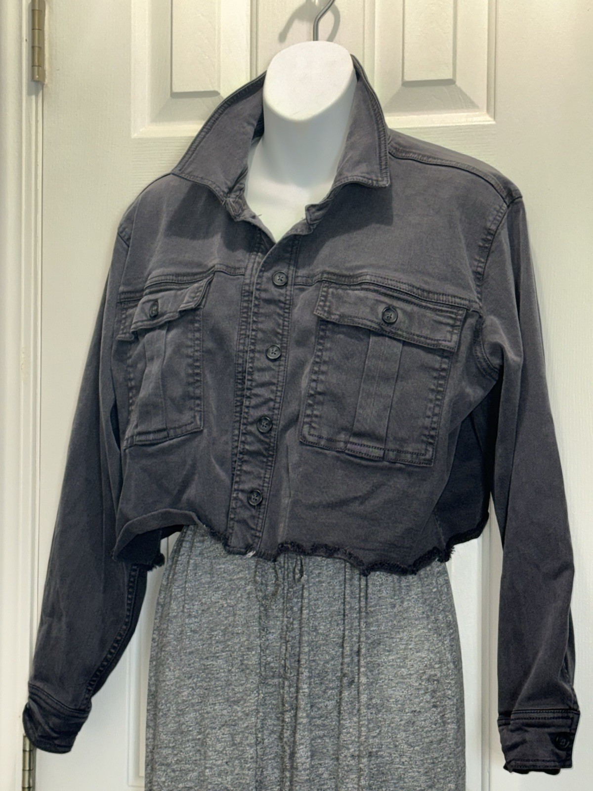 Splendid Medium Cropped Denim Jacket - image 1