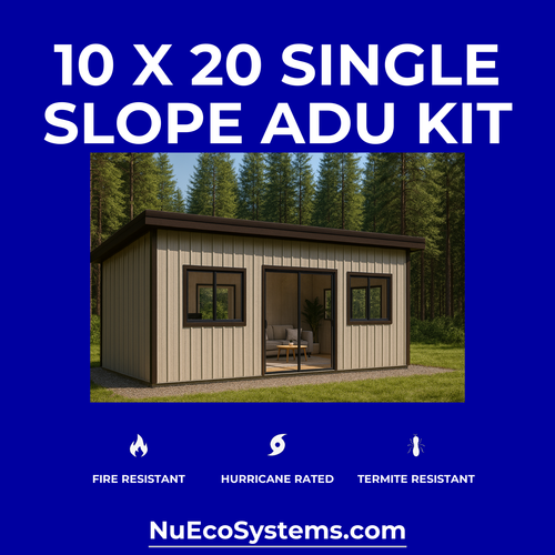 Fire Resistant Backyard Office Granny Flat Tiny Home Kit Front Porch - Picture 11 of 24