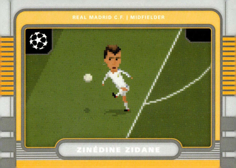 ZINEDINE ZIDANE 2025-26 Topps UEFA Club Competitions 8-Bit Shots