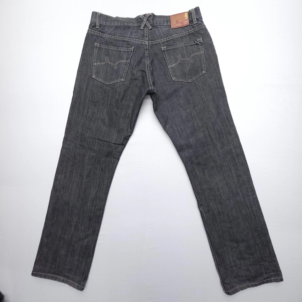 Pantalones de mezclilla Y2K/de colección LRG Grass Roots verdadero calce recto para hombre 34 x 32 skate callejero Foto 2 de 4