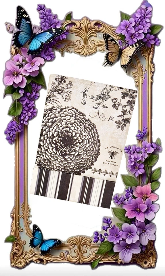 15 LANG French Belle Maison List Pads & Pens Executive Office Decor Cute LOT VTG - Image 4 of 4