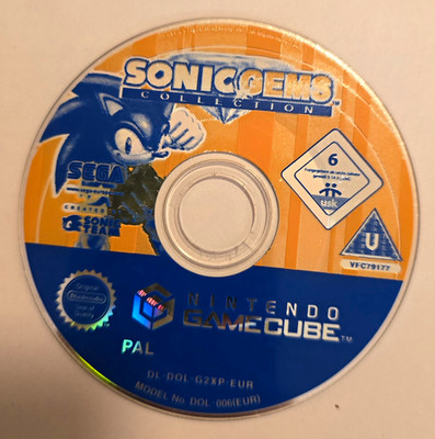 SEGA Sonic Gems Collection   GameCube, PAL, USK6 ohne Hülle nur disc