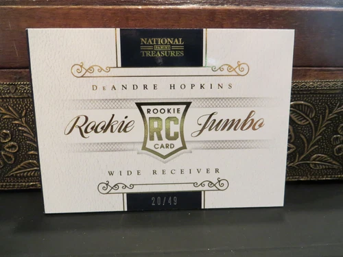 National Treasures Autograph Jersey Booklet Texans DeAndre Hopkins 20/49  2013