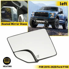Heated Rear View Side Mirror Glass Left Driver Side For 2015-2020 Ford F150