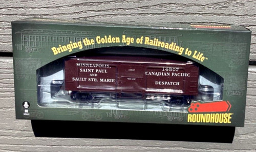 ROUNDHOUSE 1/87 HO CANADIAN PACIFIC DESPATCH 36’ WOOD BOX CAR RD #14807 FS 85659 | Zustand: New
