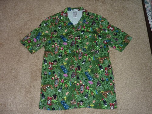 Disney Parks Green Tiki Room Hawaiian 