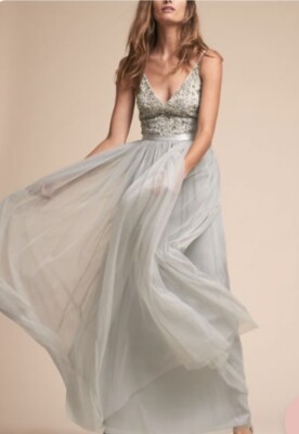 New BHLDN Avery Dress - Bridesmaid Fog sz 20 | eBay