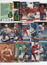 MONTREAL CANADIANS 50 HOCKEY CARD LOT ALL DIFFERENT PLAYERS NO DUPLICATES