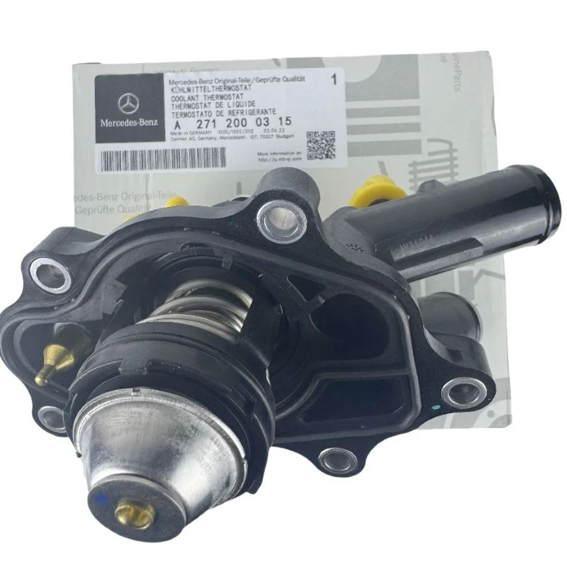 Mercedes Benz C250 SLK250 A2712000315 Thermostat with Housing &Seals 103 deg. C Foto 2 de 4