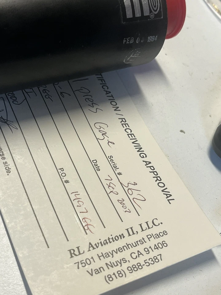 Gulfstream Lear Jet hombre cueva doble motor indicador de presión de aceite buen regalo Foto 3 de 4