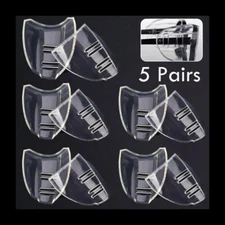 5 Pairs Side Shields for Eye Glasses Slip On Safety Glasses Shield Universal