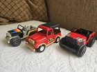 Lot of 3 Vintage Jeep Wrangler Tonka TootsieToy Toys