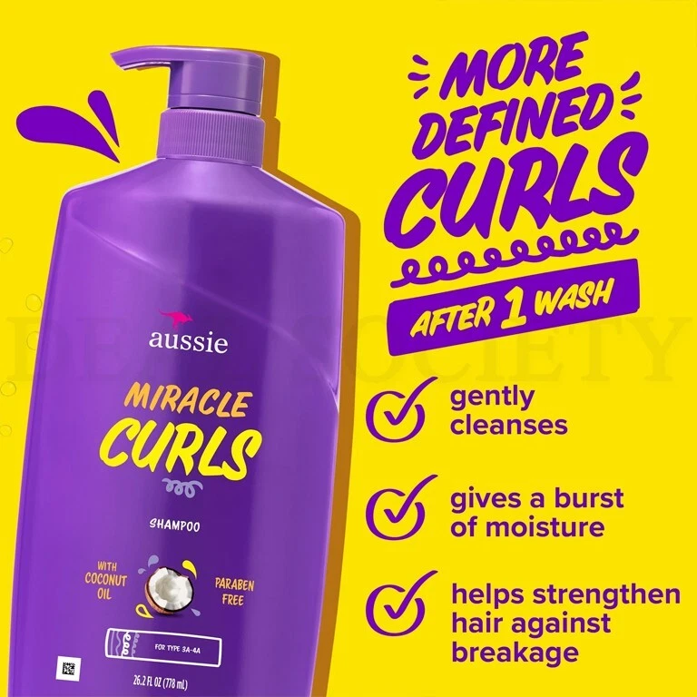 Champú y acondicionador Aussie Miracle Curls paquete doble 26,2 oz Foto 4 de 4