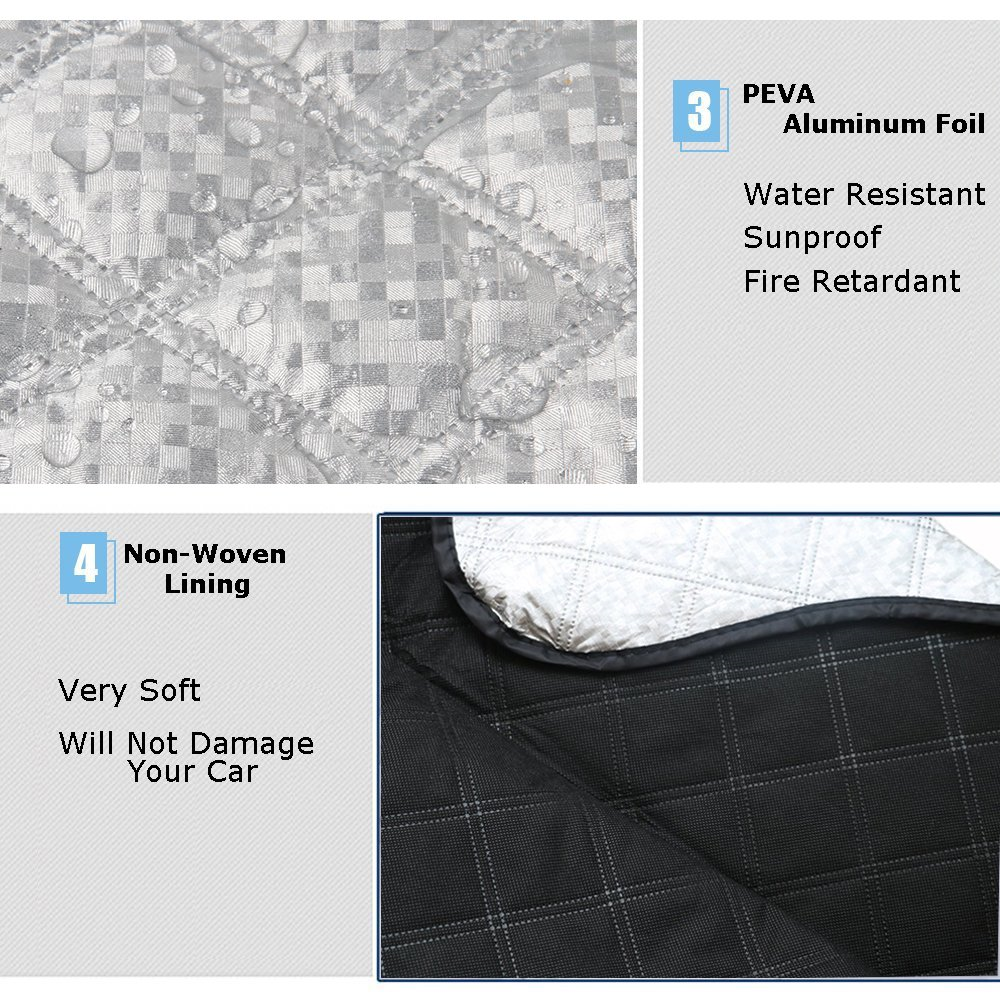 BEEWAY Car Windshield Cover, Heavy Duty Ultra Thick Protective