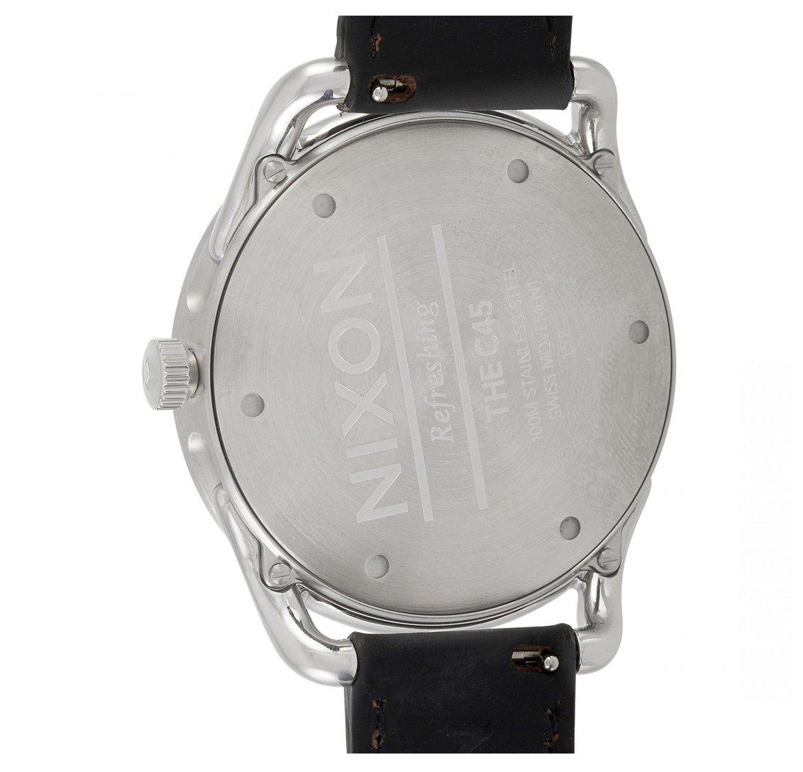 Nixon C45 Analog Watch, 45mm, Water Resistant, Leather Strap A465