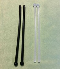 High Quality Silicone temple tips for Thin wire Rimless Frames temples x1 Pair B