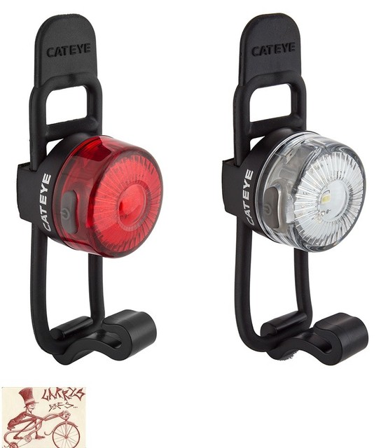 Cateye Loop 2 Rechargeable Front And Rear Safety Light Set Black For Sale Online Ebay