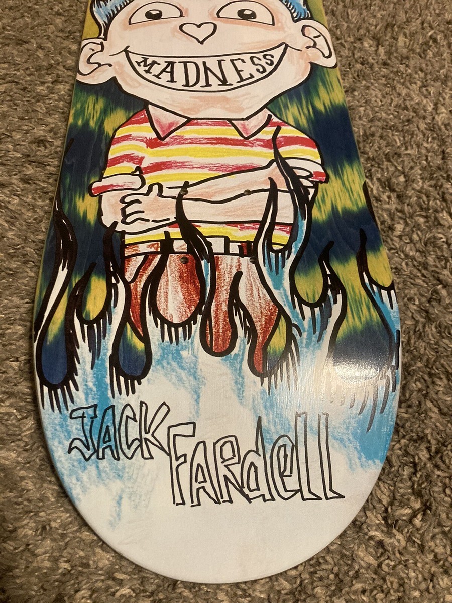 MADNESS Jack Fardell Skateboard Deck Art By Mark Gonzales