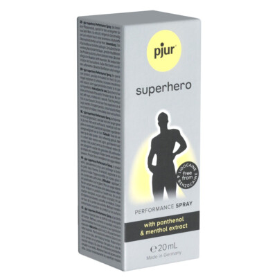 pjur SUPERHERO 20 ml   Performance Spray ohne Betäubung mit Panthenol & Menthol